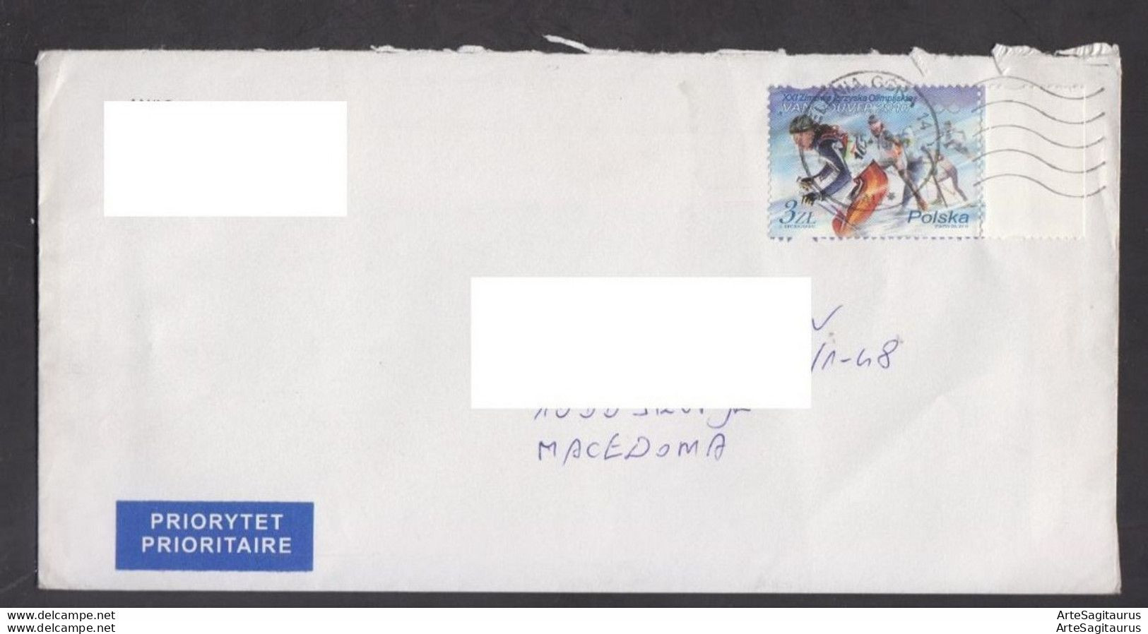 POLAND, COVER, REPUBLIC OF MACEDONIA, Skiing  (008) - Winter 2010: Vancouver