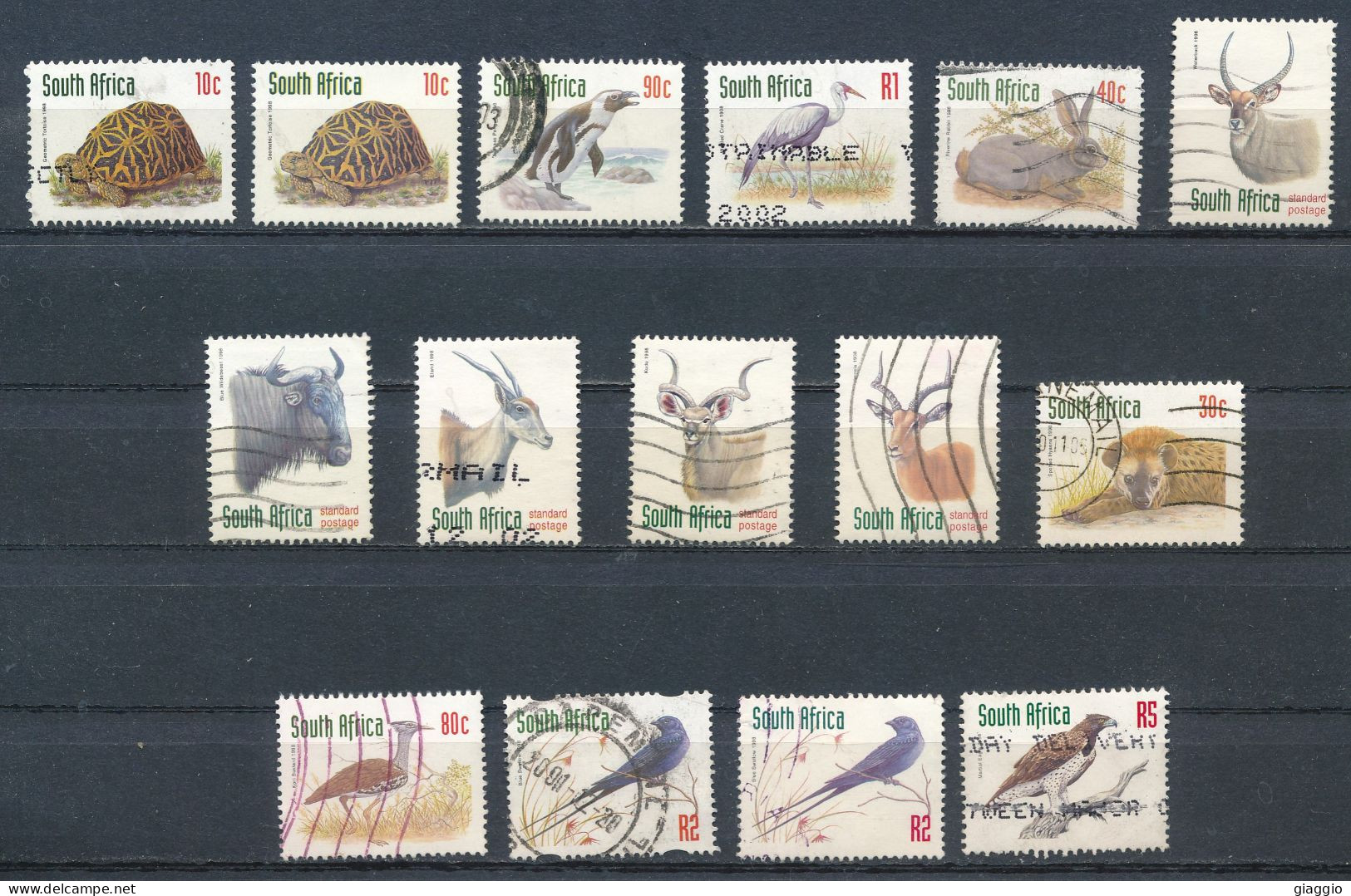 °°° SOUTH AFRICA  - Y&T N°991/1019 - 1998 °°° - Used Stamps
