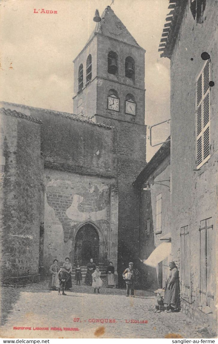 CPA 11 CONQUES / EGLISE - Other & Unclassified