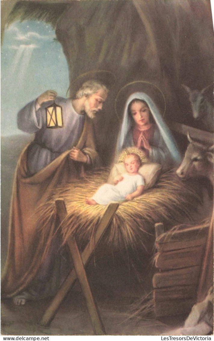 RELIGION - Christianisme - La Naissance De L'Enfant Jésus Dans L'étable - Carte Postale Ancienne - Jesus