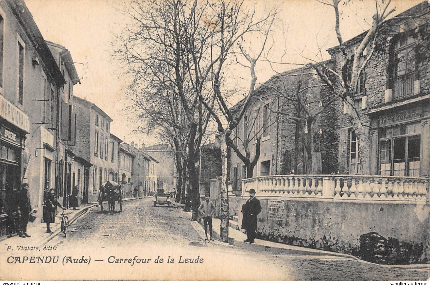 CPA 11 CAPENDU / CARREFOUR DE LA LEUDE - Sonstige & Ohne Zuordnung