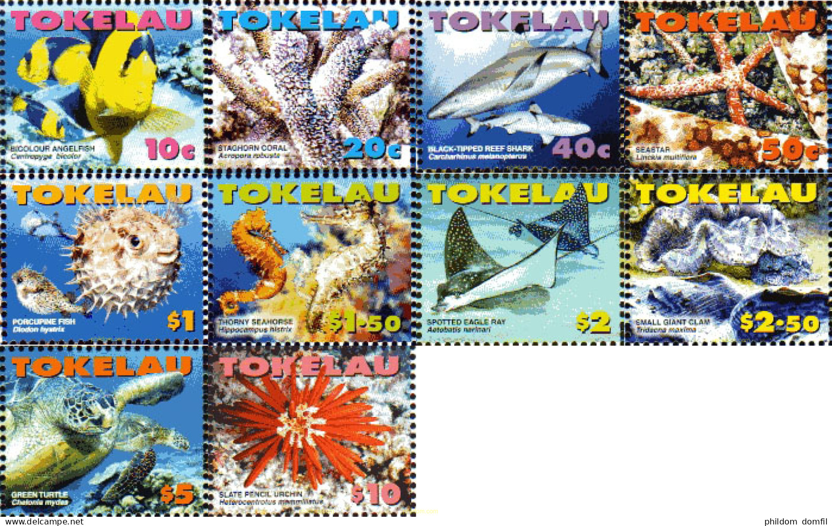 241895 MNH TOKELAU 2007 FAUNA MARINA - Tokelau