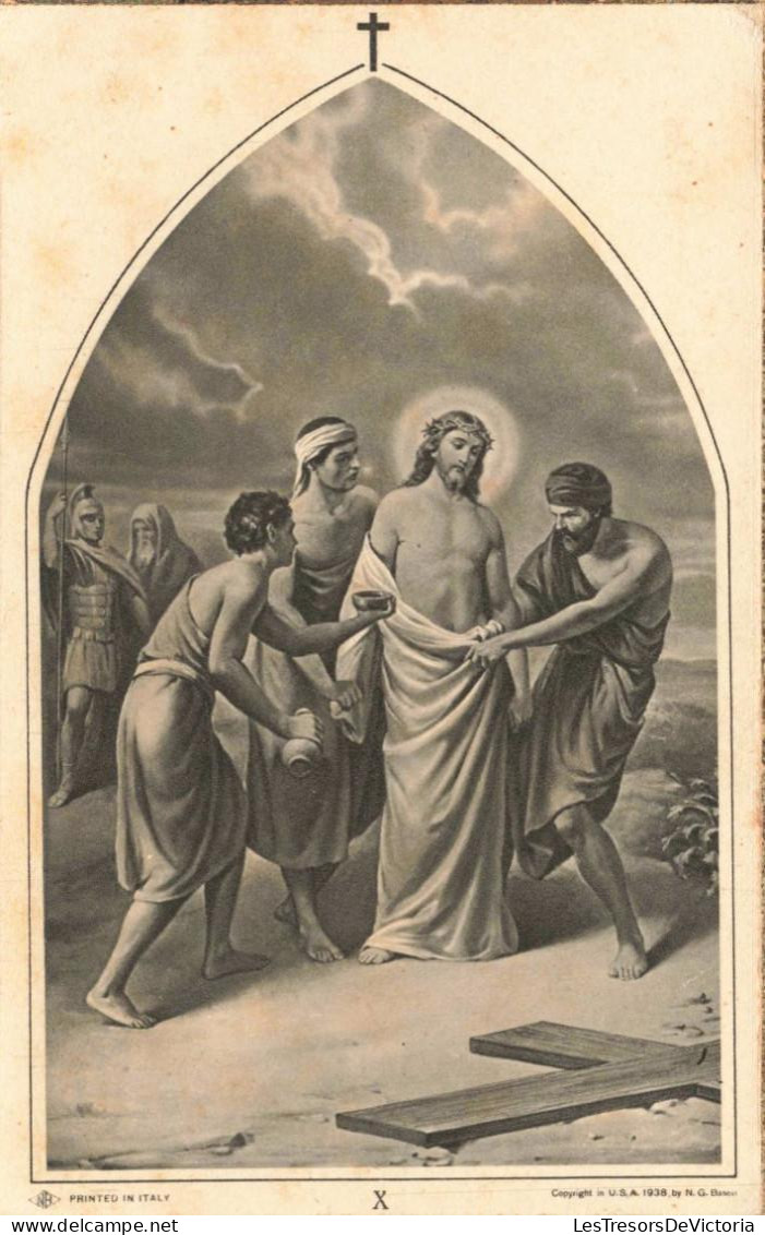 RELIGION - Christianisme - Chemin De La Croix - Jésus Dépouillé De Ses Vêtements - Carte Postale Ancienne - Heilige Stätte