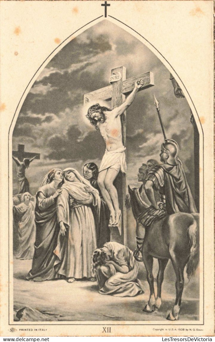 RELIGION - Christianisme - Chemin De La Croix - Jésus Meurt Sur La Croix - Carte Postale Ancienne - Heilige Plaatsen