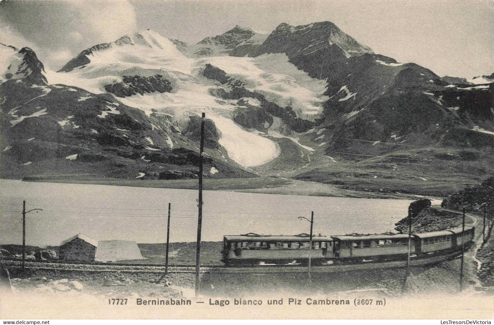 SUISSE - Grisons - Lago Blanco Et Piz Cambrena - Beninabahn - Carte Postale Ancienne - Autres & Non Classés