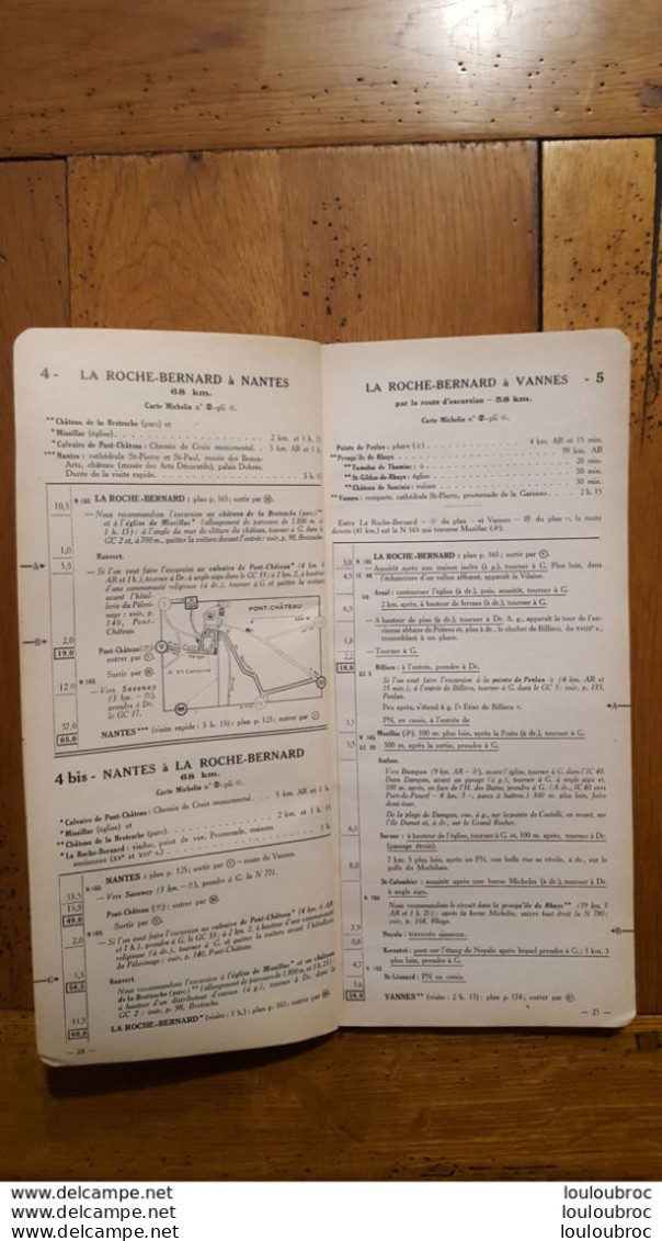 MICHELIN GUIDE REGIONAL BRETAGNE COTE DE L'ATLANTIQUE 1936-37 COMPOSE DE 176 PAGES PARFAIT ETAT - Michelin (guide)