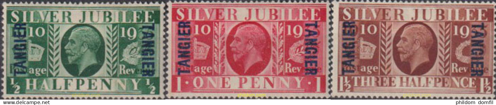 333190 MNH TANGER. Ocupación Britanica 1935 JUBILEO - British Occ. MEF