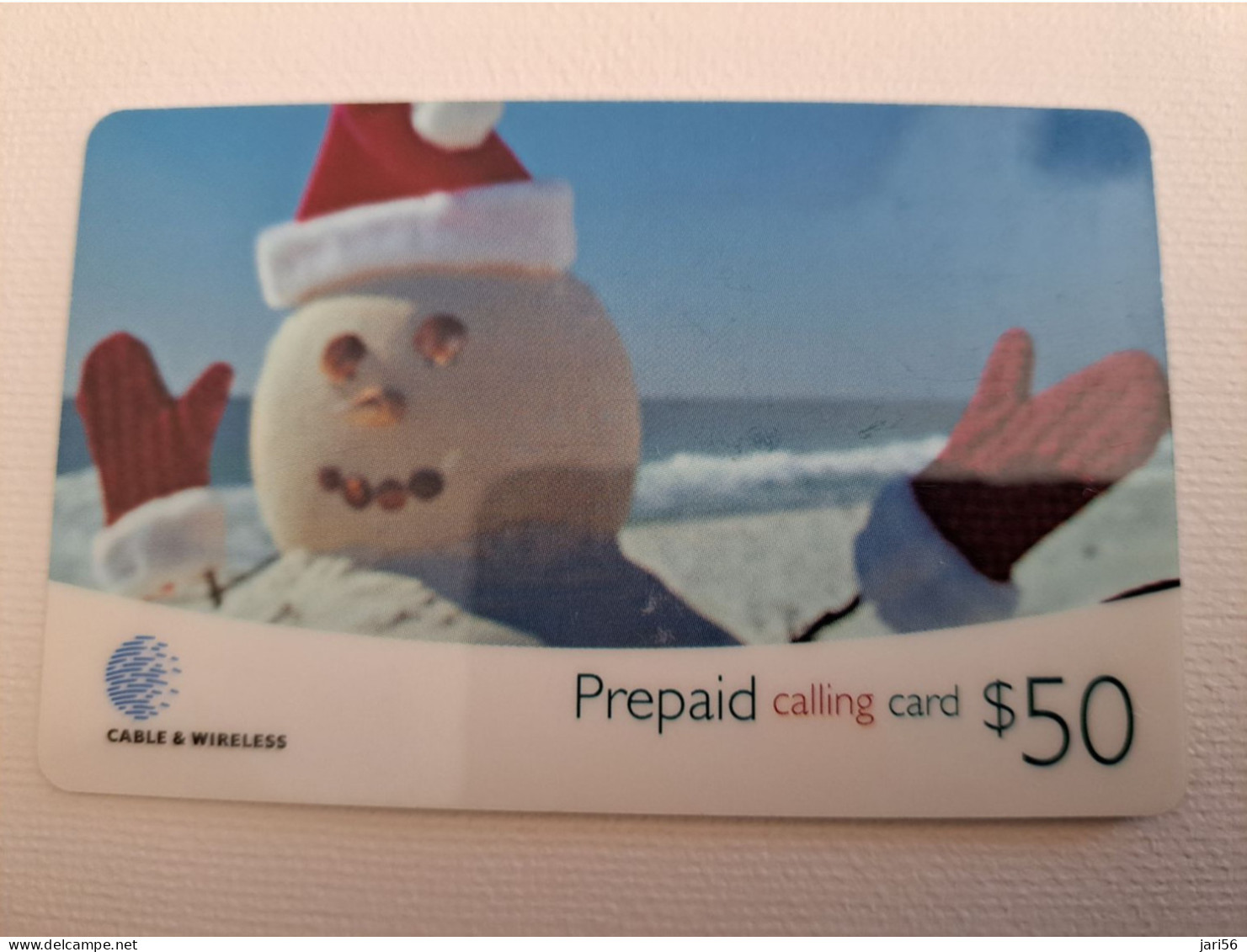 ST LUCIA   $ 50 ,- STL-P4     SNOWMAN / SLU -08- 00017    PREPAID  MINT  CARD !!  ** 15149 ** - St. Lucia