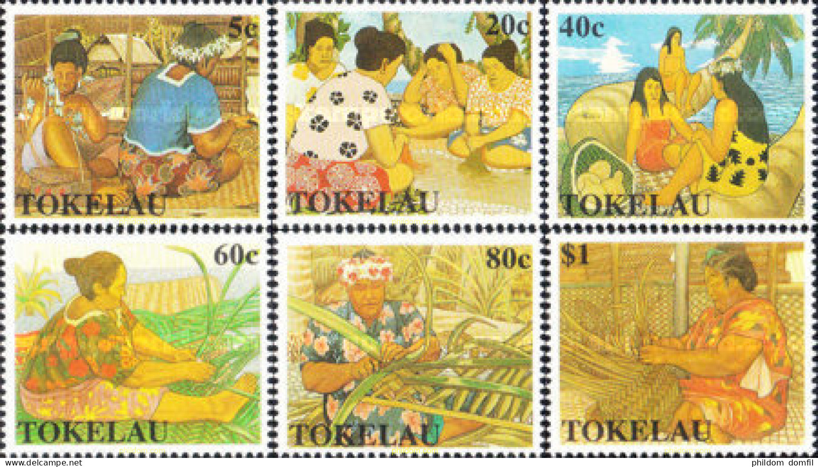 365760 MNH TOKELAU 1990 ARTESANIA TRADICIONAL - Tokelau