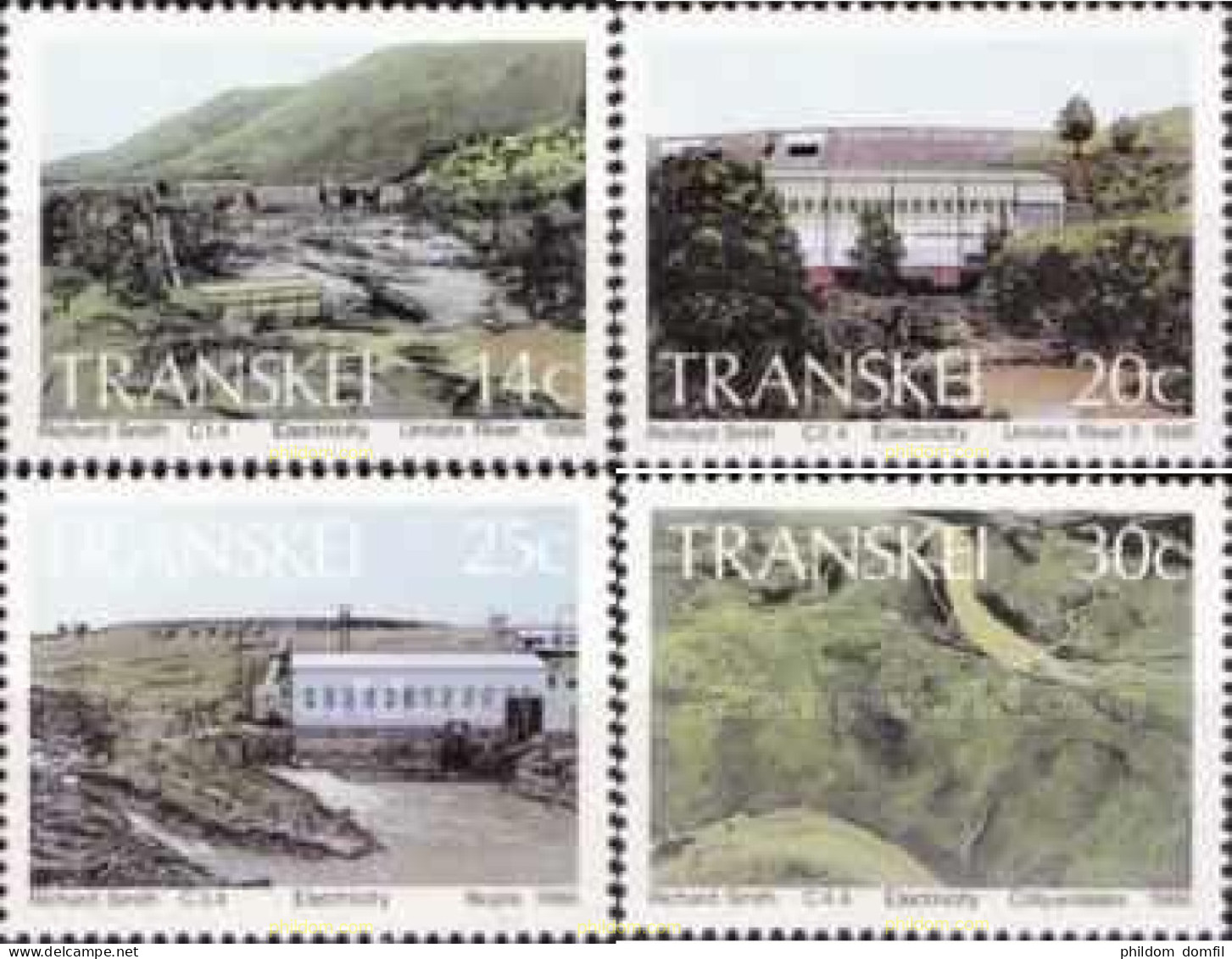 365921 MNH TRANSKEI 1986 ESTACIONES HIDROELECTRICAS - Transkei