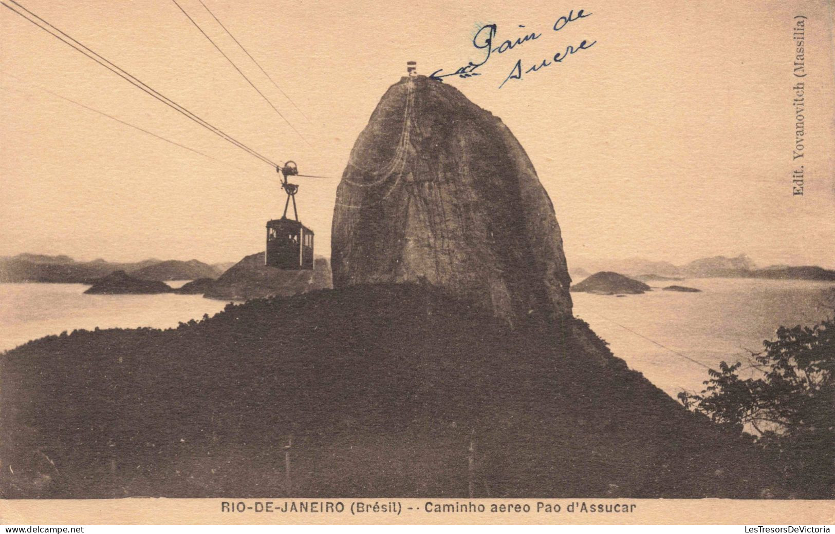 BRESIL - Rio De Janeiro - Caminho Aereo Pao D'Assucar - Carte Postale Ancienne - Rio De Janeiro