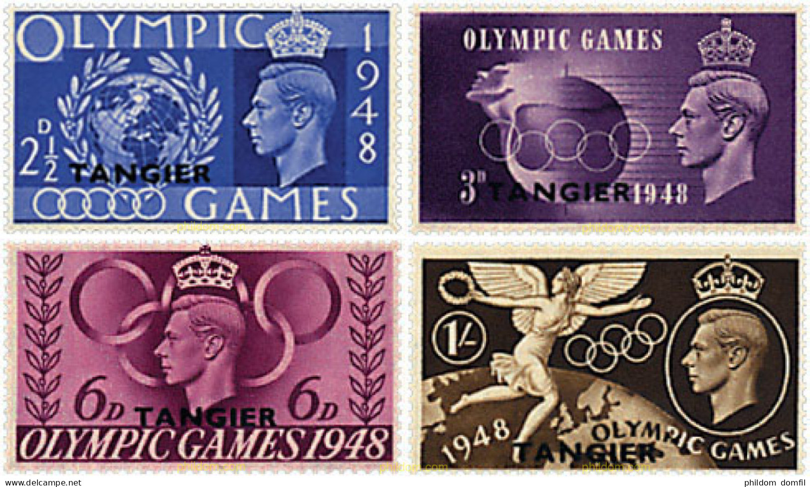 696711 HINGED TANGER. Ocupación Britanica 1948 14 JUEGOS OLIMPICOS VERANO LONDRES 1948 - Occ. Britanique MEF