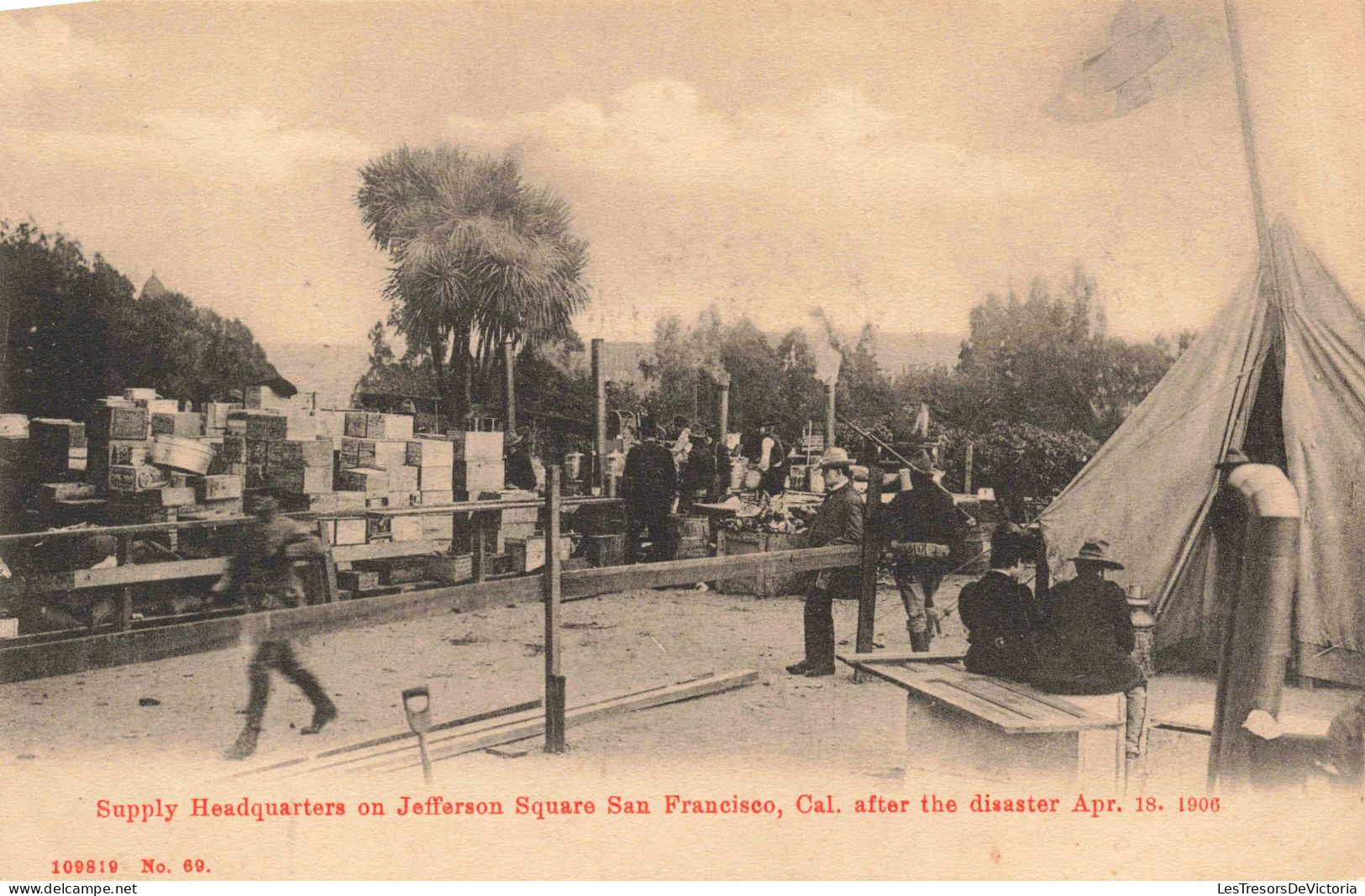 ETATS UNI - San Francisco - Supply Headquarters On Jefferson Square After The Disaster - Carte Postale Ancienne - Southampton