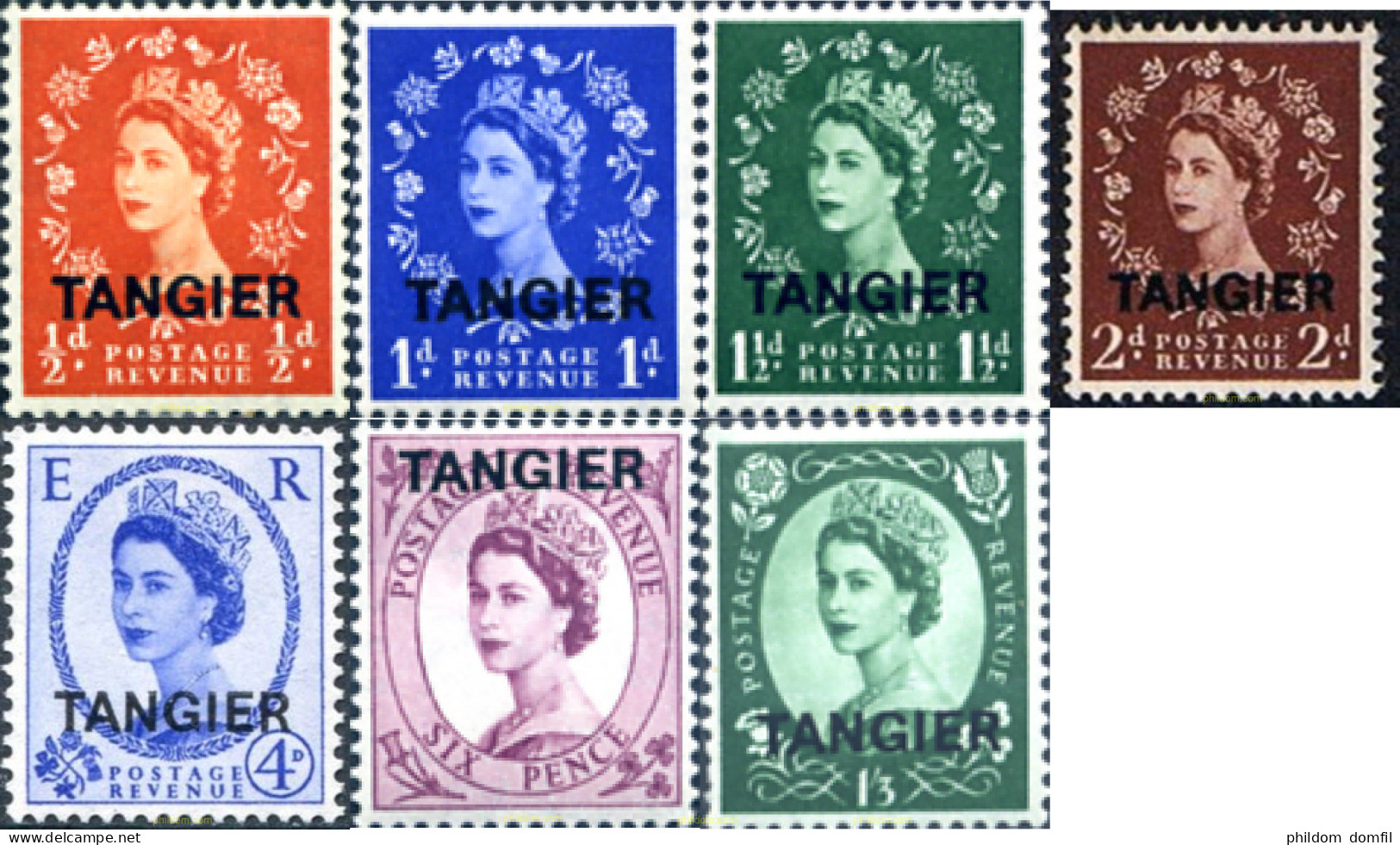 696730 MNH TANGER. Ocupación Britanica 1956 REINA ISABEL II - British Occ. MEF