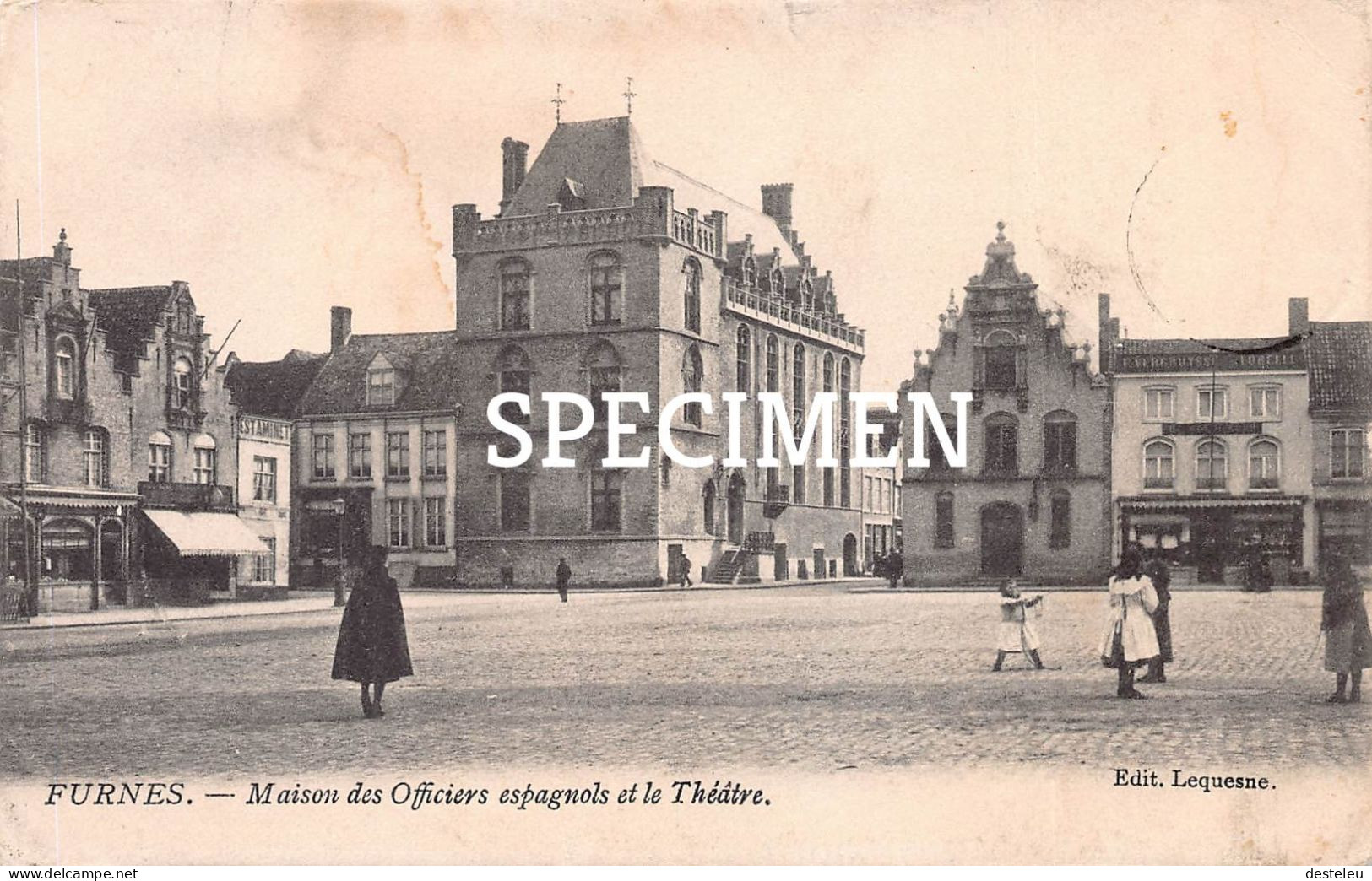 Maison Des Officiers Espagnols Et Le Théatre -  Furnes - Veurne - Veurne