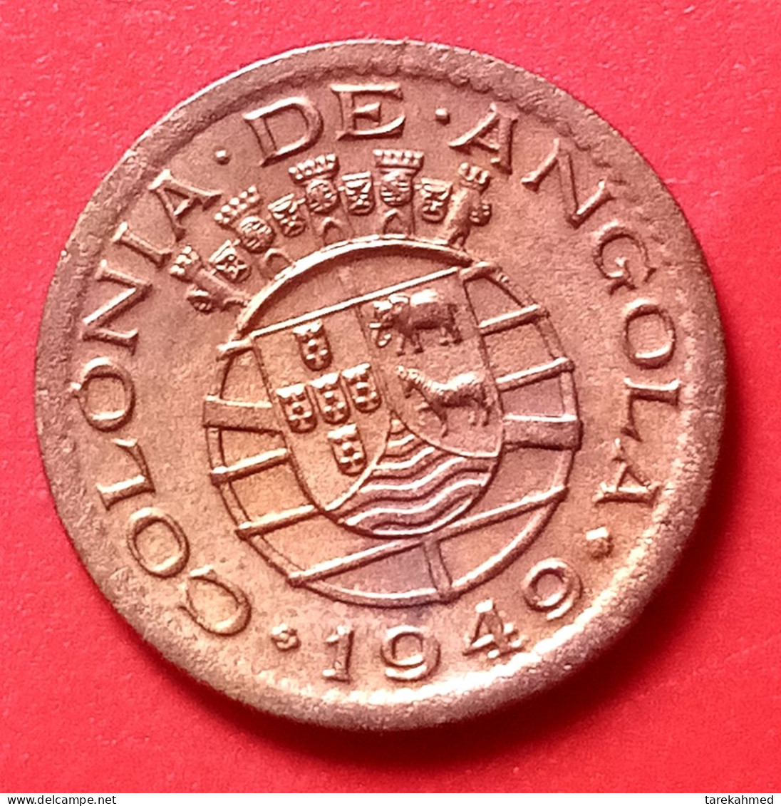 Colonia Da ANGOLA , 10 CENTAVOS, 1949 - KM 70 - AUNC - Angola