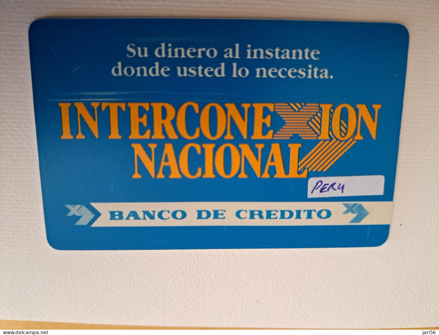 PERU/ - CPTcard - 80 UNITS/  Interconexion Nacional Banco De Credito, Gem1A Symm. Black   Fine Used Card  ** 15170** - Pérou