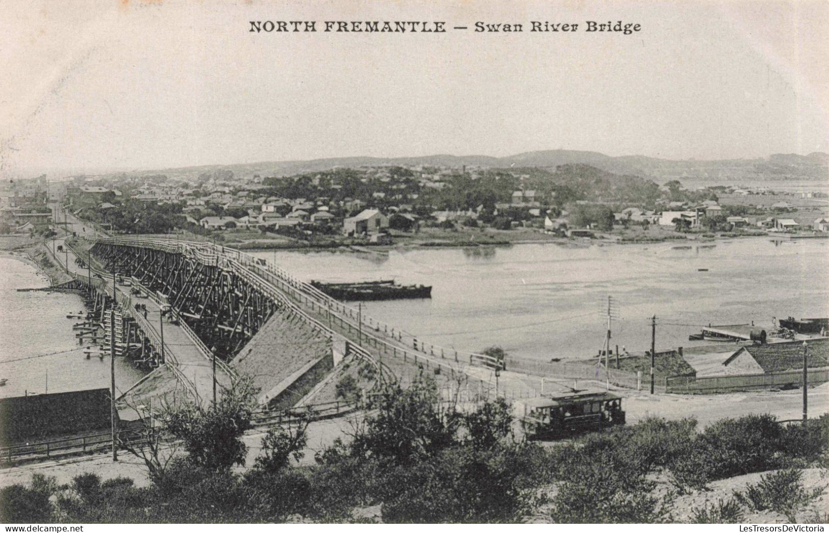 AUSTRALIE  - North Fremantle -  Swan River Bridge - Carte Postale Ancienne - Fremantle