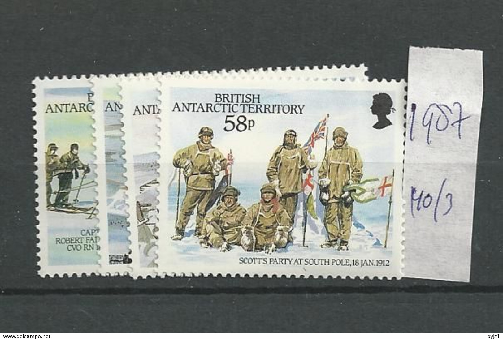 1987 MNH British Antactic Territory, Mi 140-43 Postfris** - Ongebruikt