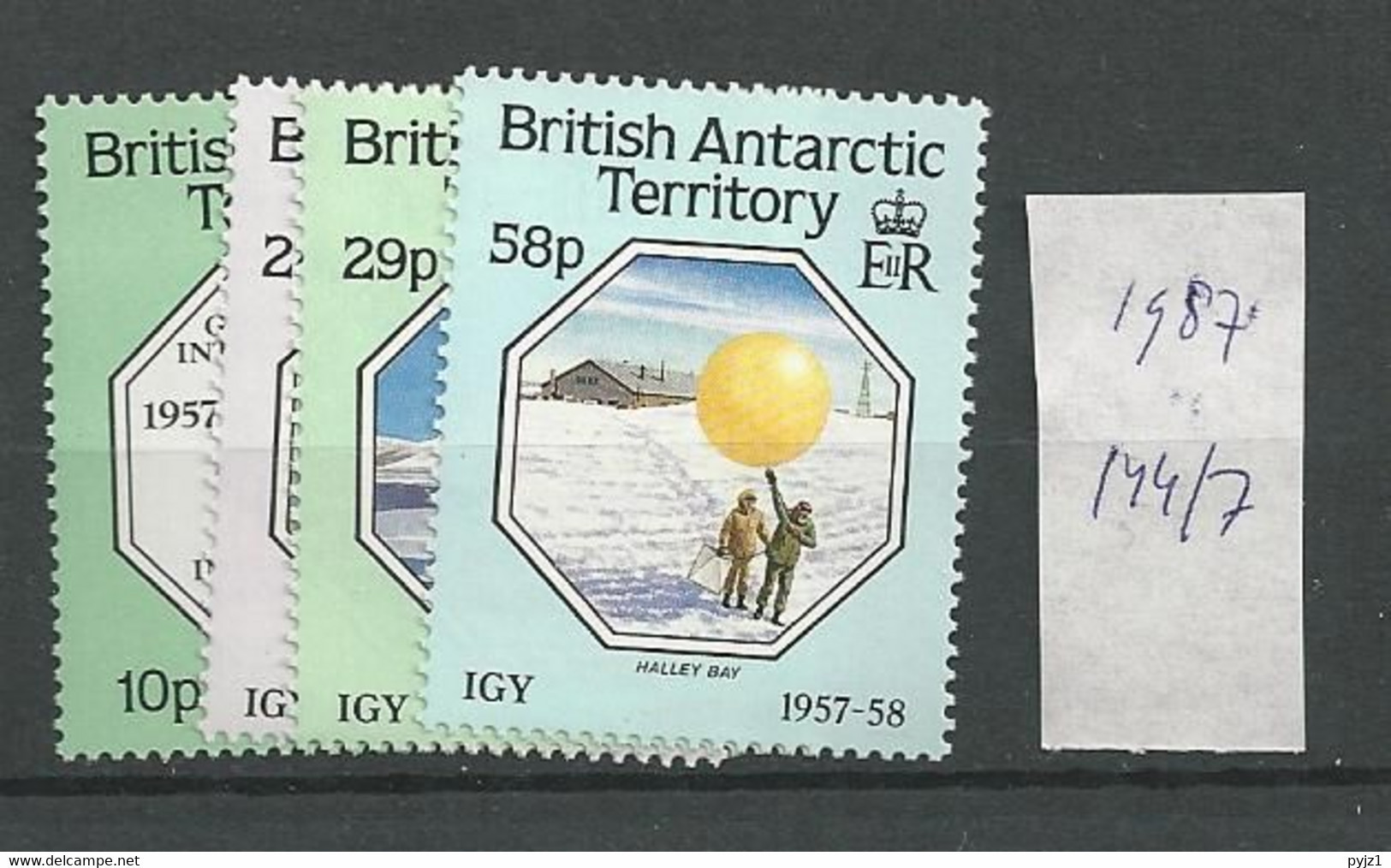 1987 MNH British Antactic Territory, Mi 144-47 Postfris** - Ongebruikt