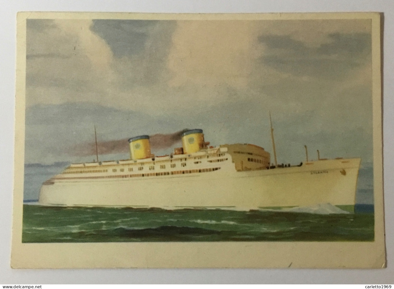 S/S ATLANTIC, INVIATA DA NEW YORK 1950 - VIAGGIATA FG - Passagiersschepen