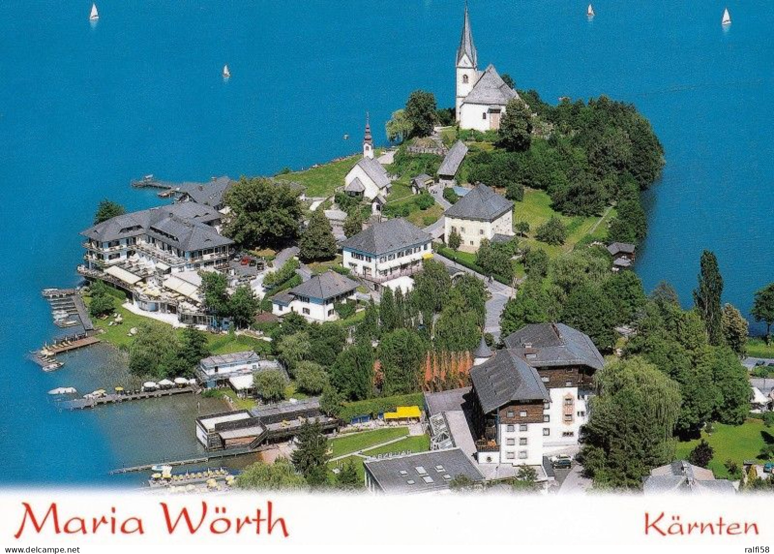 2 AK Österreich - Kärnten * Blick Auf Die Kirchenanlage Maria Wörth Auf Einer Halbinsel Am Wörther See * - Maria Wörth