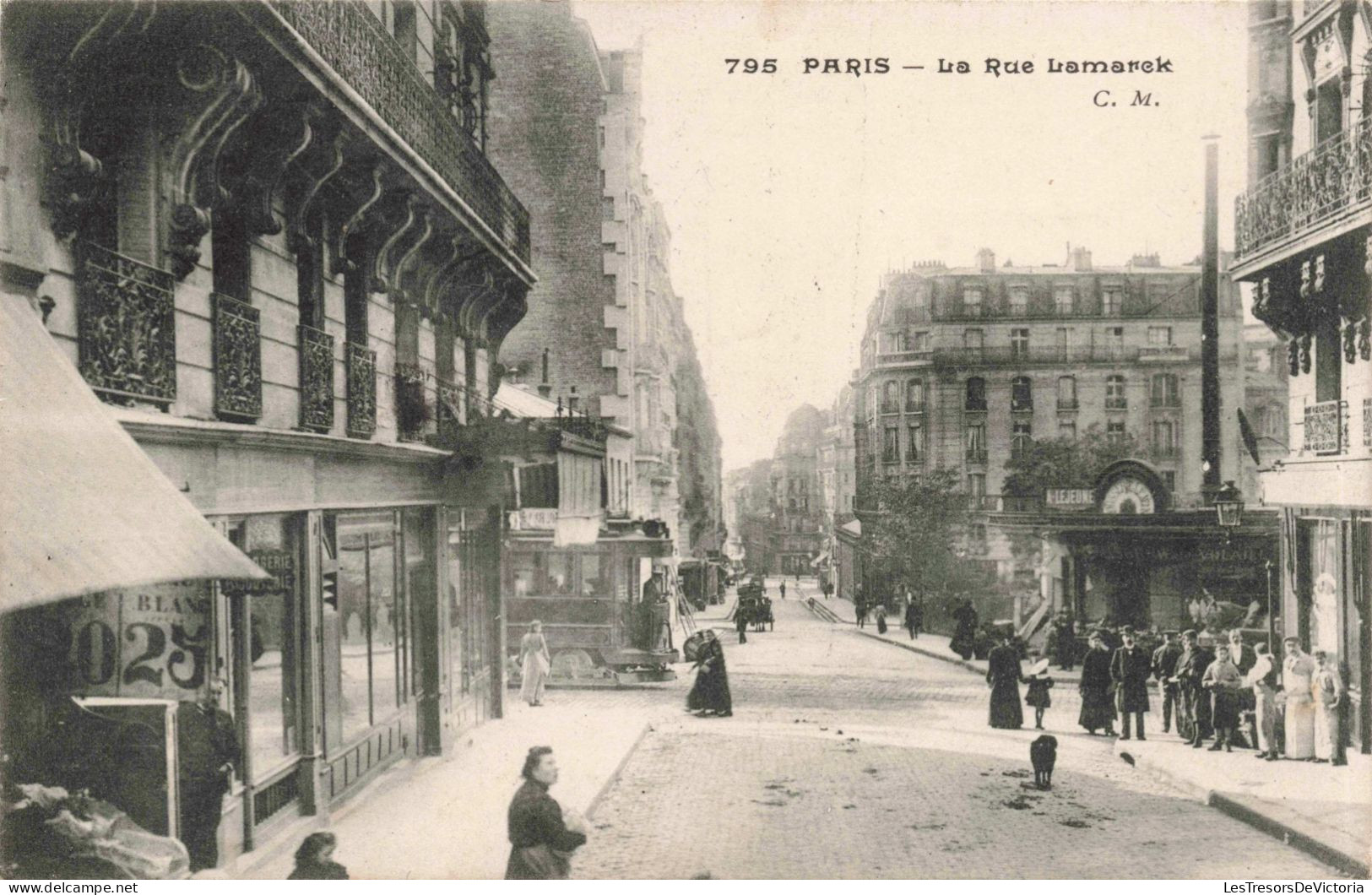 FRANCE -  Paris - La Rue Lamarek - Animé - Carte Postale Ancienne - Plätze