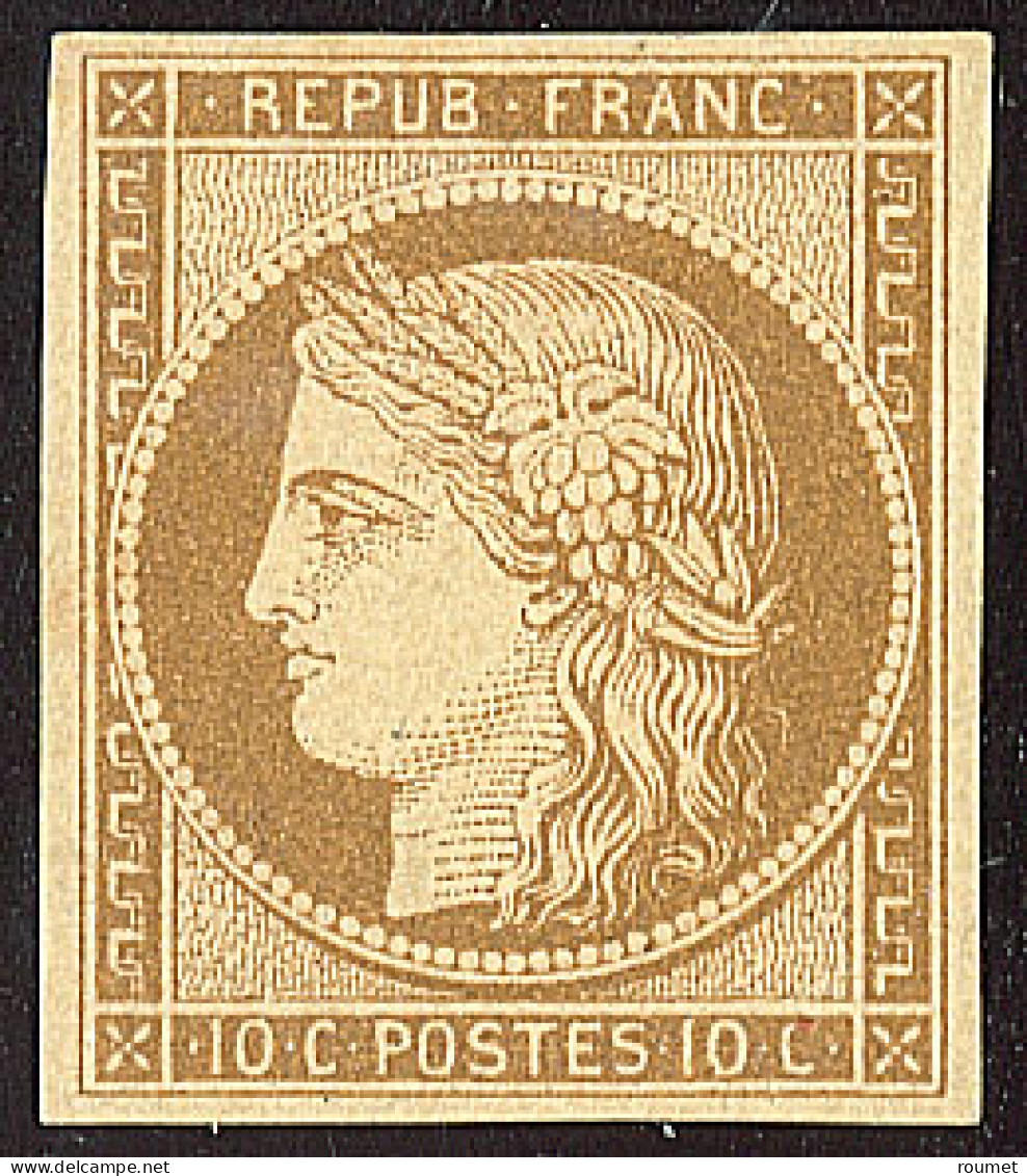 * No 1a, Bistre-brun, Nuance Foncée, Très Frais. - TB. - R - 1849-1850 Cérès