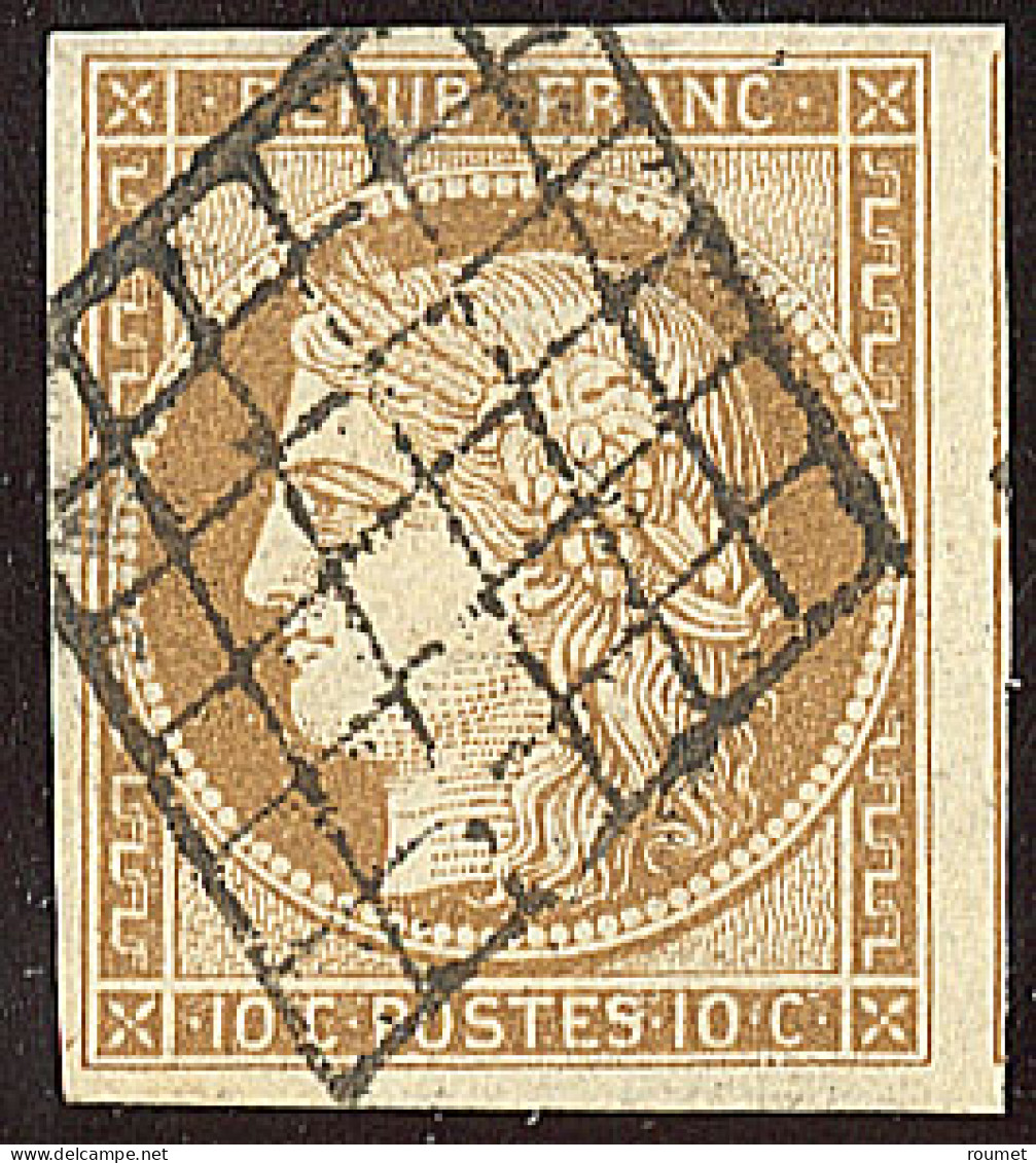 No 1a, Un Voisin, Obl Grille, Jolie Pièce. - TB - 1849-1850 Cérès
