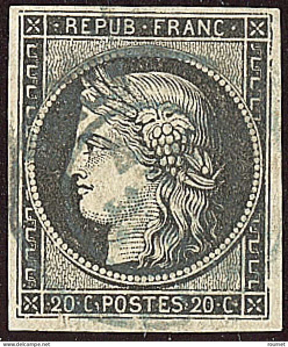 Oblitération De Janvier 1849. Cad Bleu Type 15. No 3, Obl 4 Janv 49. - TB. - R - 1849-1850 Ceres