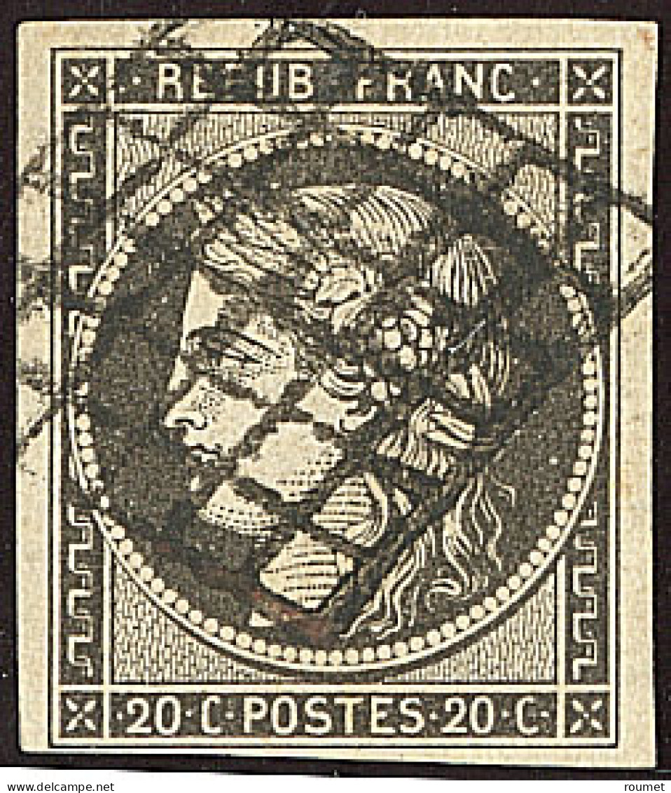 No 3c, Obl Grille. - TB - 1849-1850 Cérès