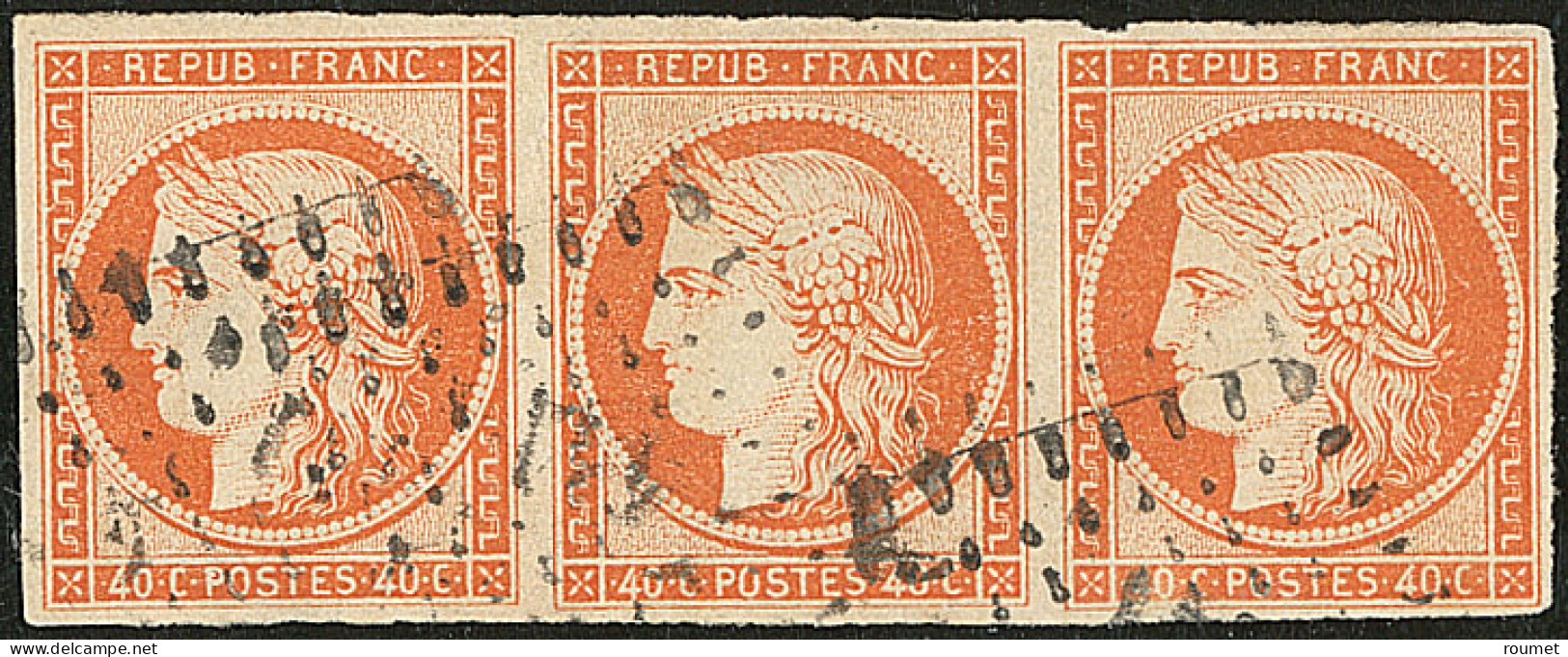 No 5, Bande De Trois. - TB - 1849-1850 Ceres