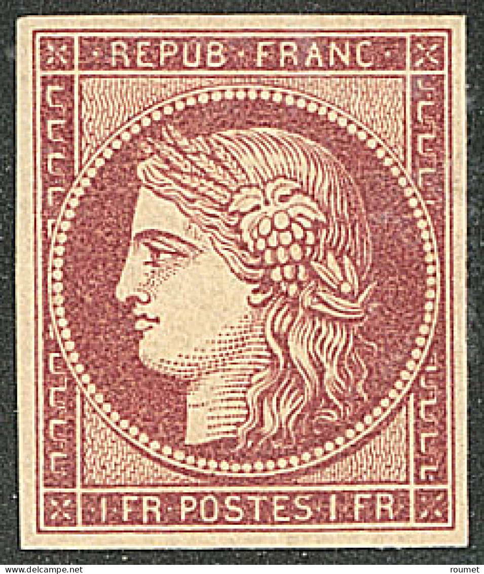 * No 6B, Carmin-brun, Superbe. - RRR - 1849-1850 Ceres