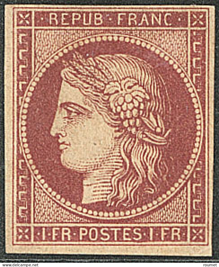 (*) No 6B, Nuance Foncée, Jolie Pièce. - TB. - R - 1849-1850 Ceres