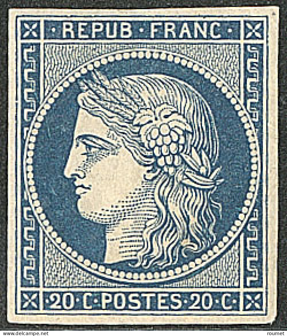 * Non émis. No 8a, Bleu Foncé, Très Frais. - TB. - R - 1849-1850 Cérès