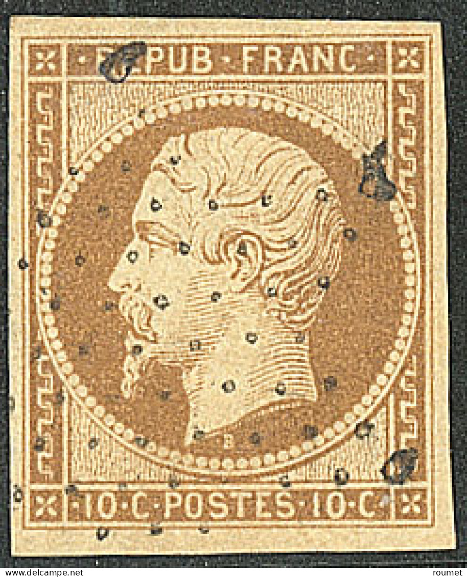 No 9a, Bistre-brun, Obl étoile. - TB - 1852 Louis-Napoléon