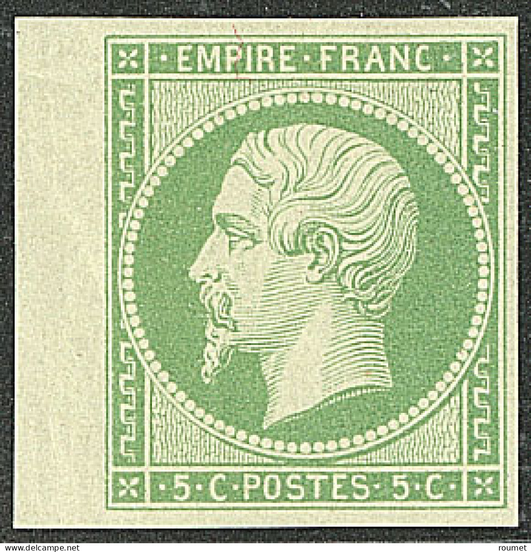 ** No 12a, Vert-jaune, Bdf, Superbe. - R - 1853-1860 Napoléon III.