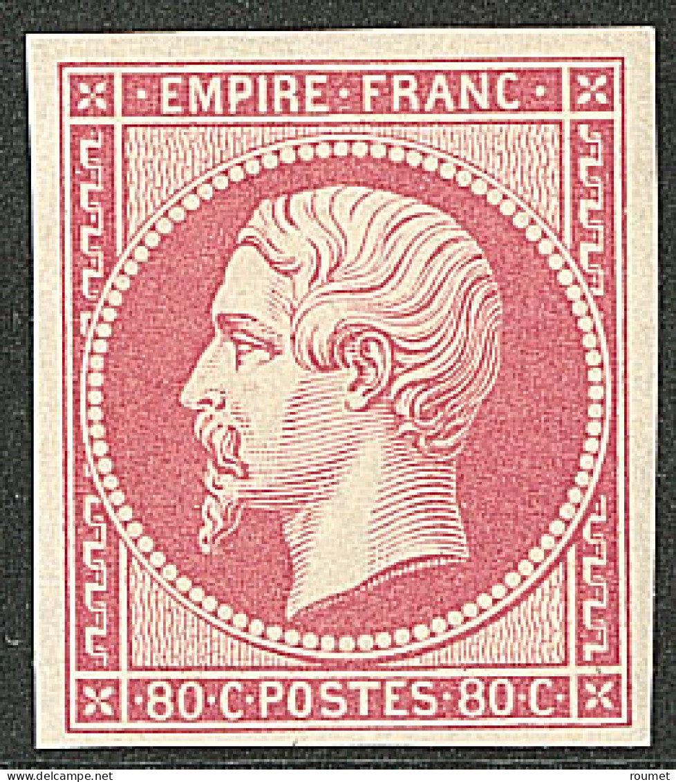* No 17B, Rose, Très Frais. - TB. - R - 1853-1860 Napoleon III
