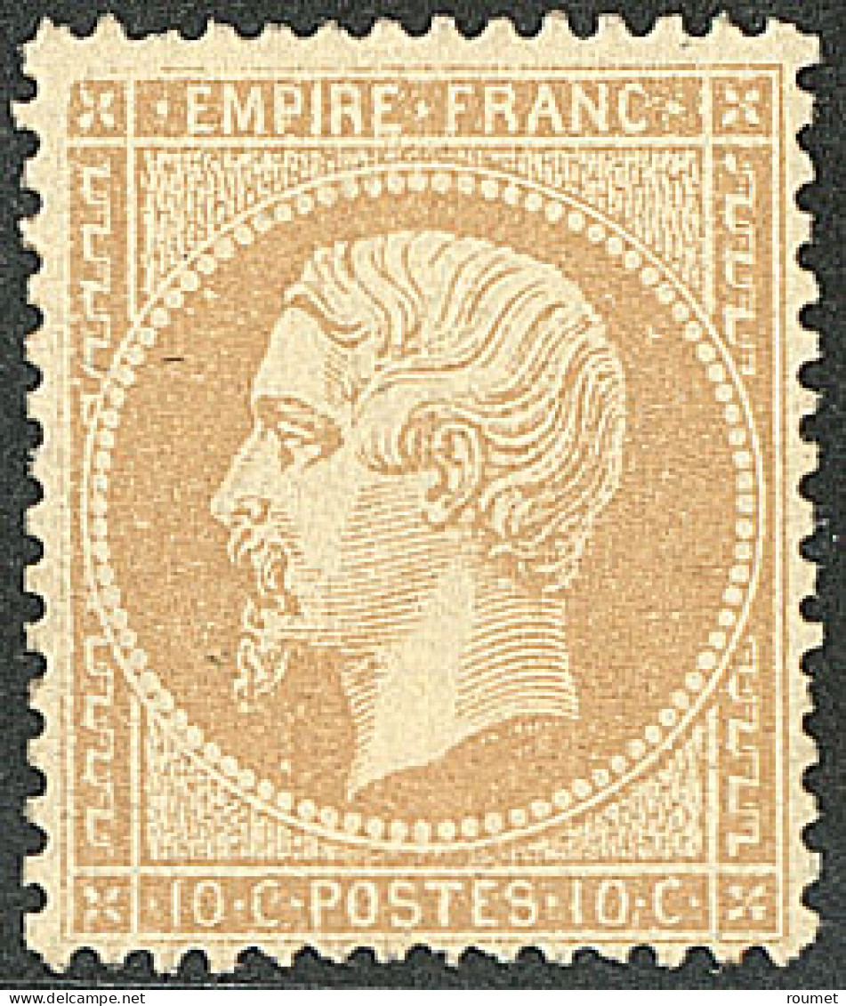 * No 21a, Bistre-jaune, Large Charnière Mais TB. - R - 1862 Napoleone III