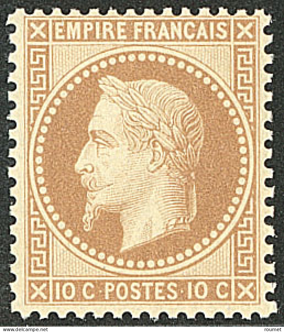 ** No 28A, Bistre Type I, Superbe. - R - 1863-1870 Napoléon III Lauré