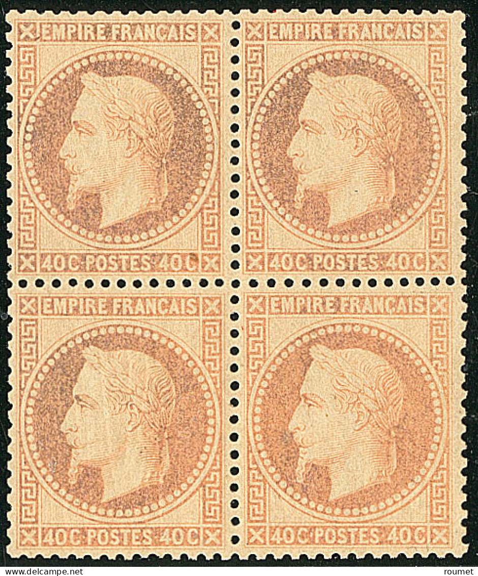 * No 31, Bloc De Quatre, Oxydé Mais Centré. - TB - 1863-1870 Napoléon III. Laure