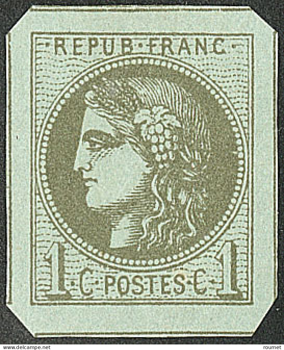 * No 39C, Olive Rep. III, Encadré De Tous Ses Voisins, Superbe - 1870 Uitgave Van Bordeaux