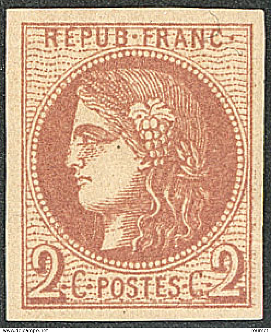 * No 40B, Brun-rouge. - TB - 1870 Emissione Di Bordeaux