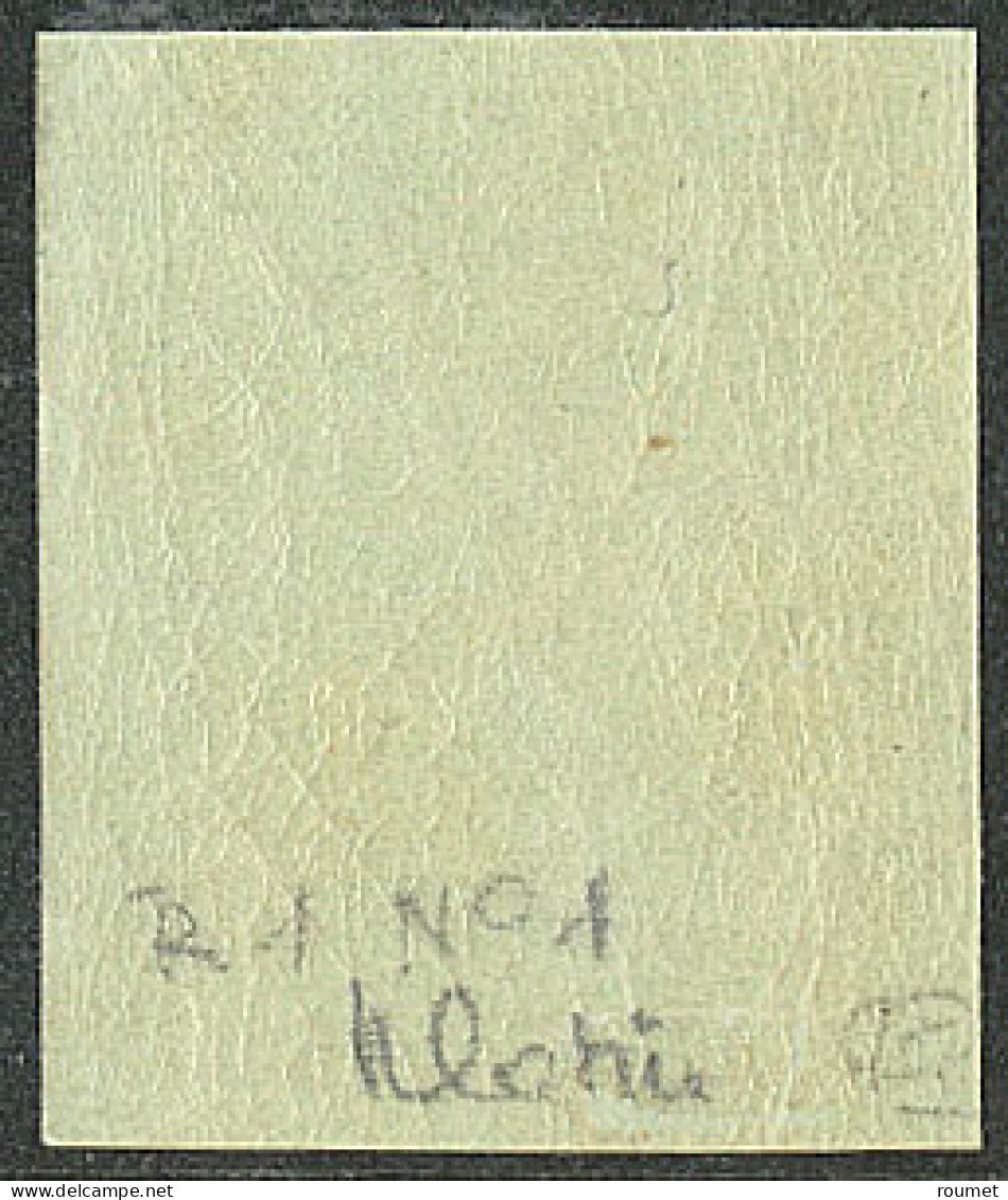 ** Report I. No 42A, Vert-jaune, Pos. 5, Superbe. - RRR - 1870 Bordeaux Printing