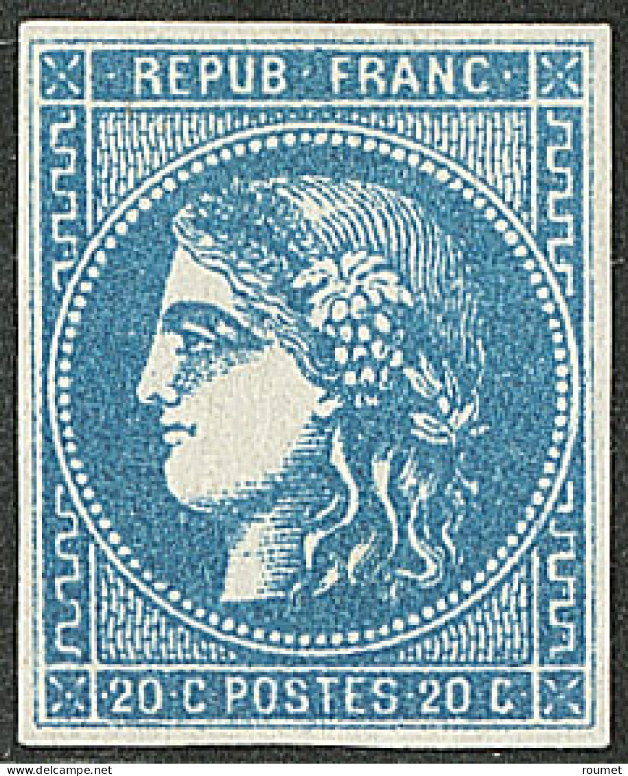 (*) No 46B, Bleu, Très Frais. - TB - 1870 Ausgabe Bordeaux