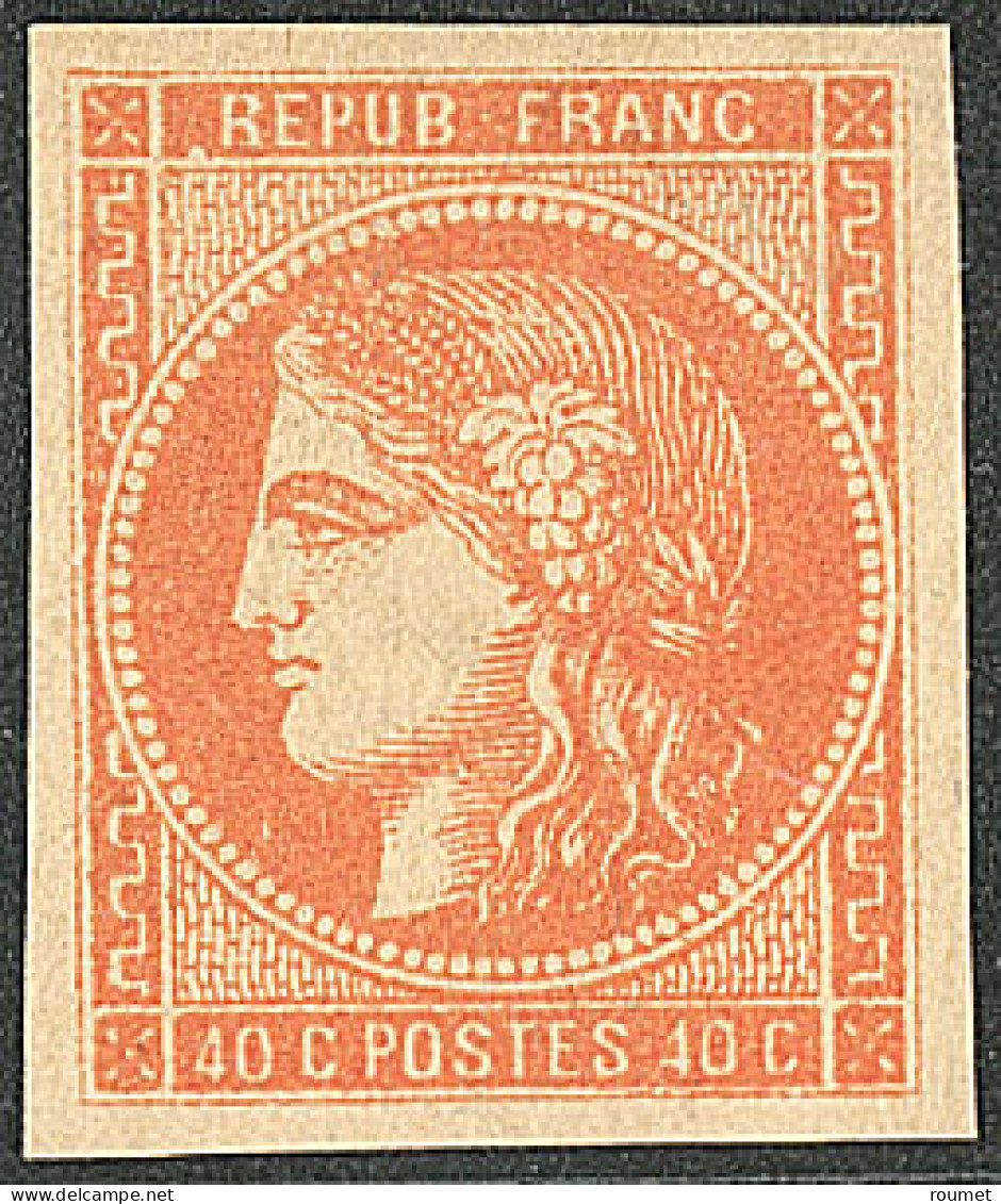 * No 48, Orange, Très Frais. - TB - 1870 Emissione Di Bordeaux