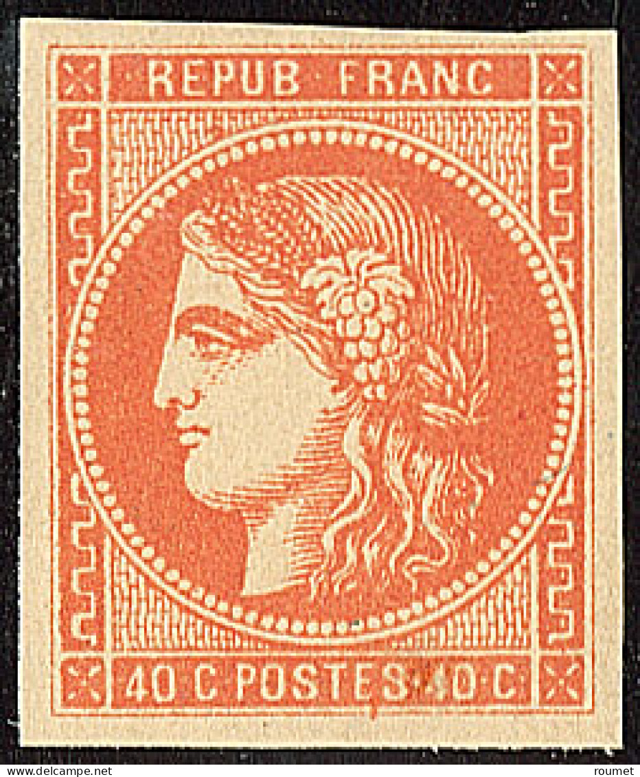 * No 48a, Orange Vif, Très Frais. - TB - 1870 Emissione Di Bordeaux