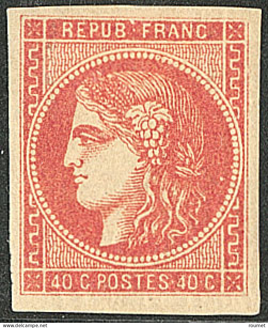 * No 48e, Rouge-sang Foncé, Superbe. - RR - 1870 Emission De Bordeaux