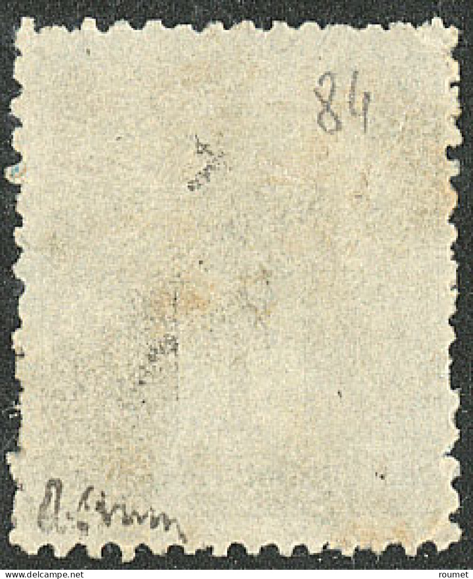 Bleu De Prusse. No 84, Def, B D'aspect. - R - 1876-1878 Sage (Type I)