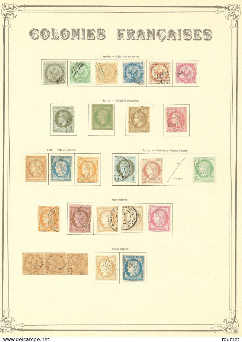 Collection. 1859-1946 (Poste, PA, Taxe), Complète Sauf 8, 15, 16, 35 Et 43. - TB - Autres & Non Classés